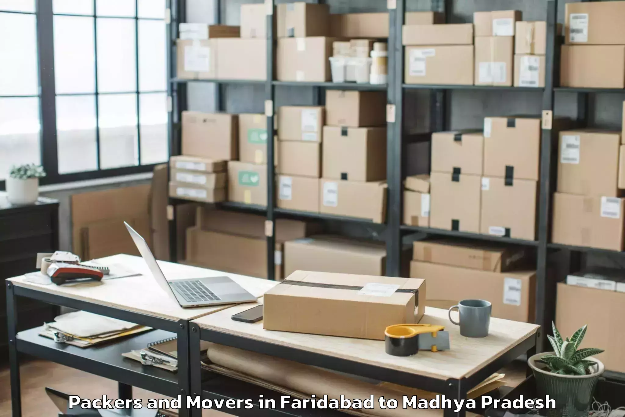 Reliable Faridabad to Ghugri Packers And Movers